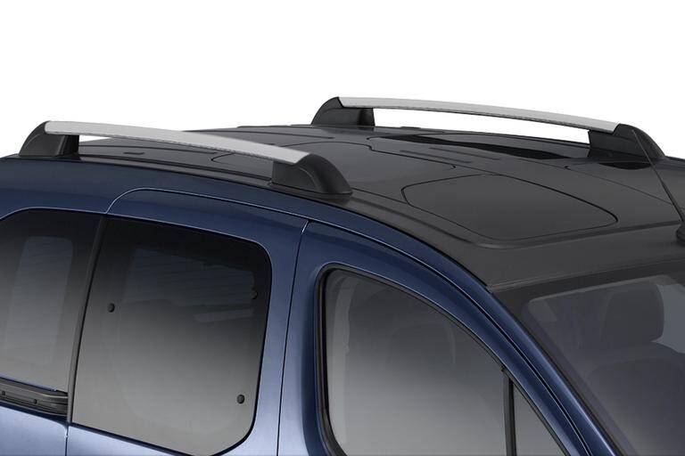Juego de 2 barras de techo longitudinales negro granulado | Citroën